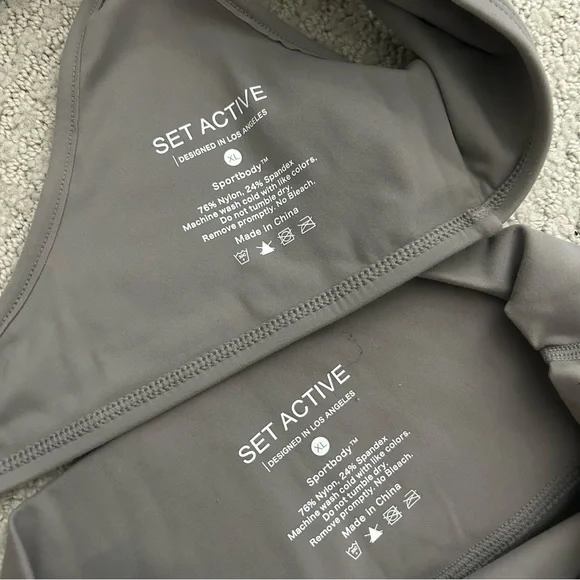 SET Active Tan Sportbody Dip Bra & Leggings - Picture 4 of 4